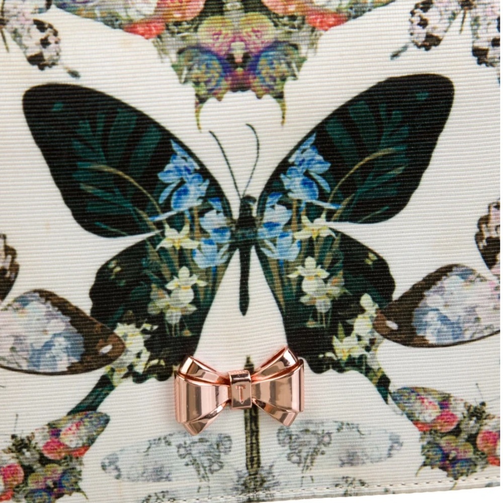 Ted Baker London RARE 2017 Strisa Butterfly Print Clutch NWOT - Picture 12 of 12